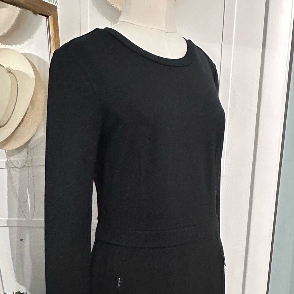 Athleta Ponte Wanderer Zip Dress Black Long Sleeve - Picture 5 of 8